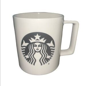Starbucks 2015 Ivory with Starbucks Logo Made in USA 14 Ounces Coffee Mug